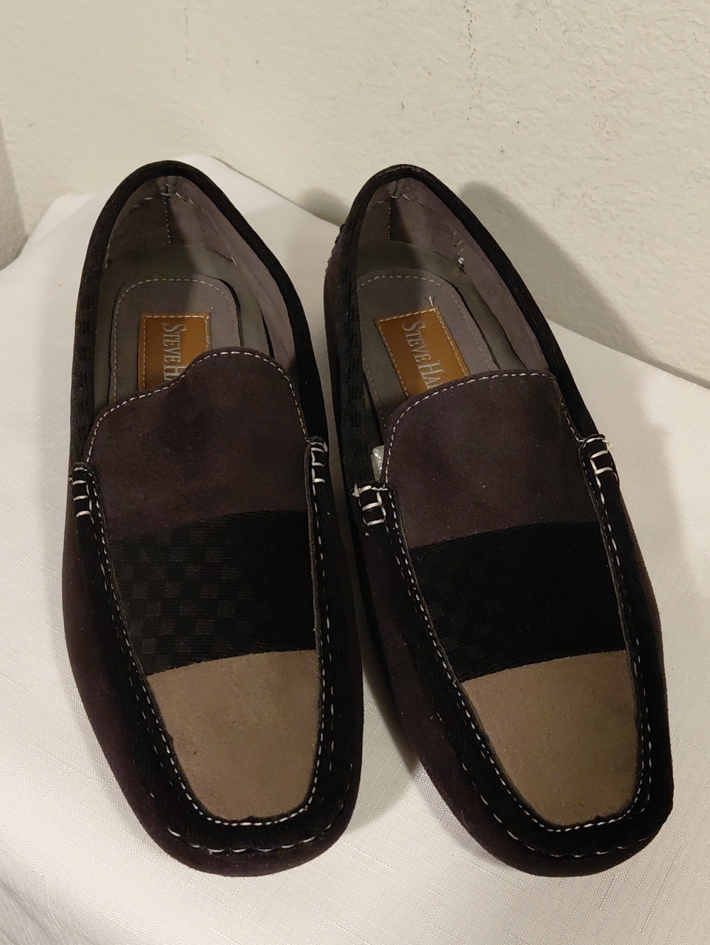 Steve Harvey Men's Suede Slip-On Loafers
